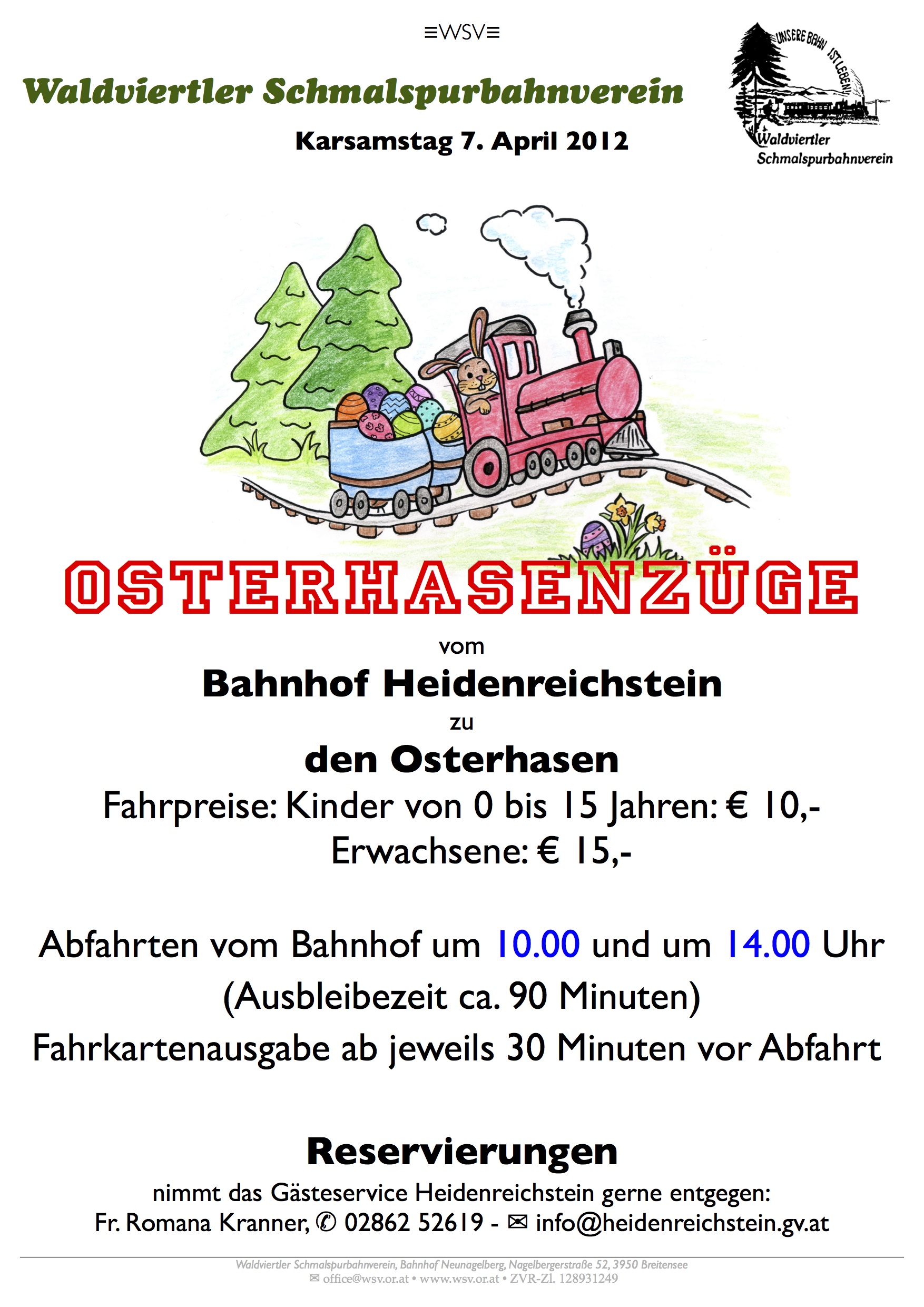 Osterhasenzug 2012